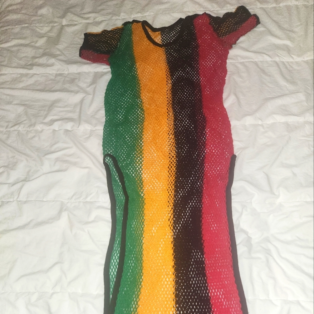 Rastafarian swimsuit cover up